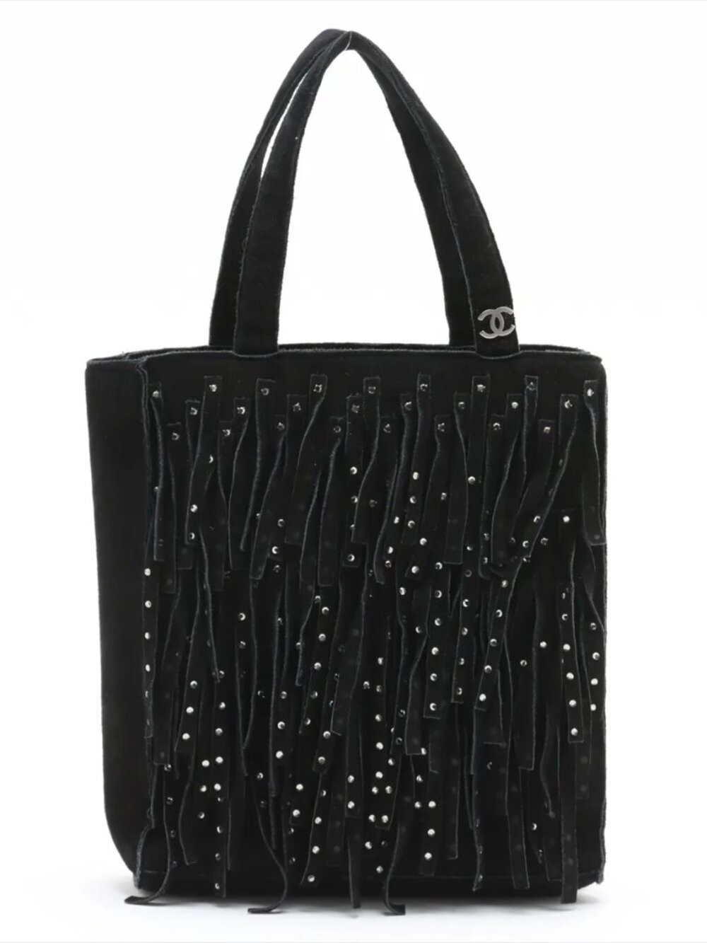 Chanel Suede Fringe Tote A41 MOG